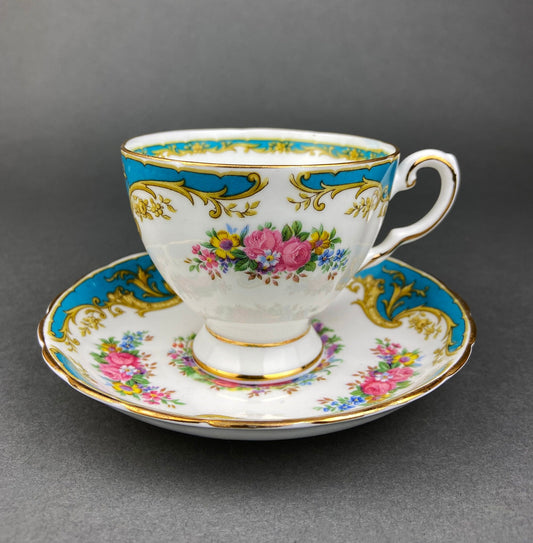Vintage Tuscan Naples Tea Cup and Saucer. Fine English Bone China. Made in England. - Tampa Home & Garden Store