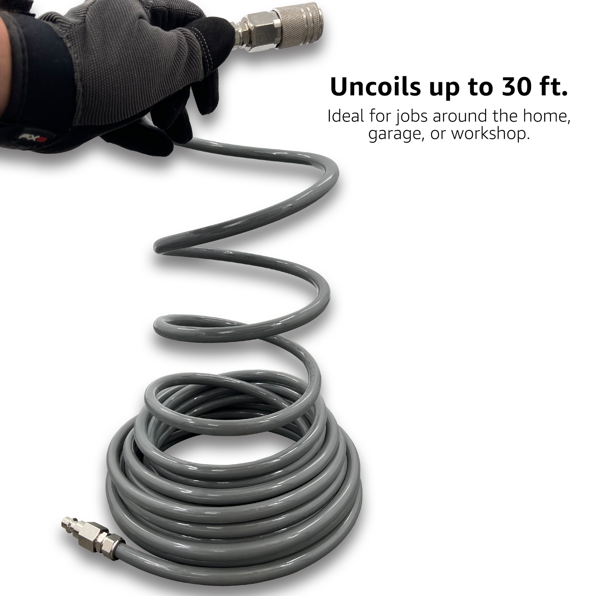 ViperFlow Poly Air Hose Kit - 1/4" x 30 ft. - Tampa Home & Garden Store