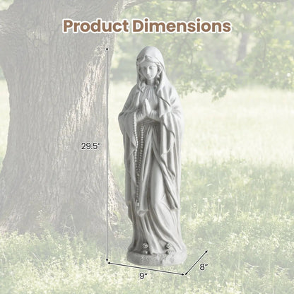 Virgin Mary Statue and Outdoor Sculpture
