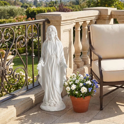 Virgin Mary Statue 29.5 Inch Outdoor Sculpture