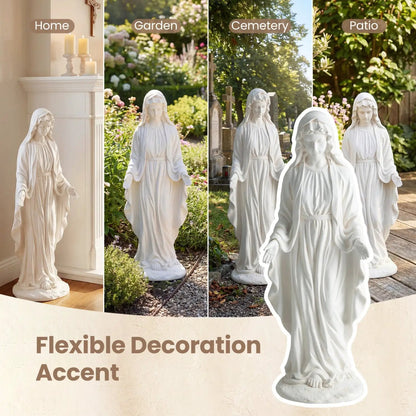 Virgin Mary Statue 29.5 Inch Outdoor Sculpture