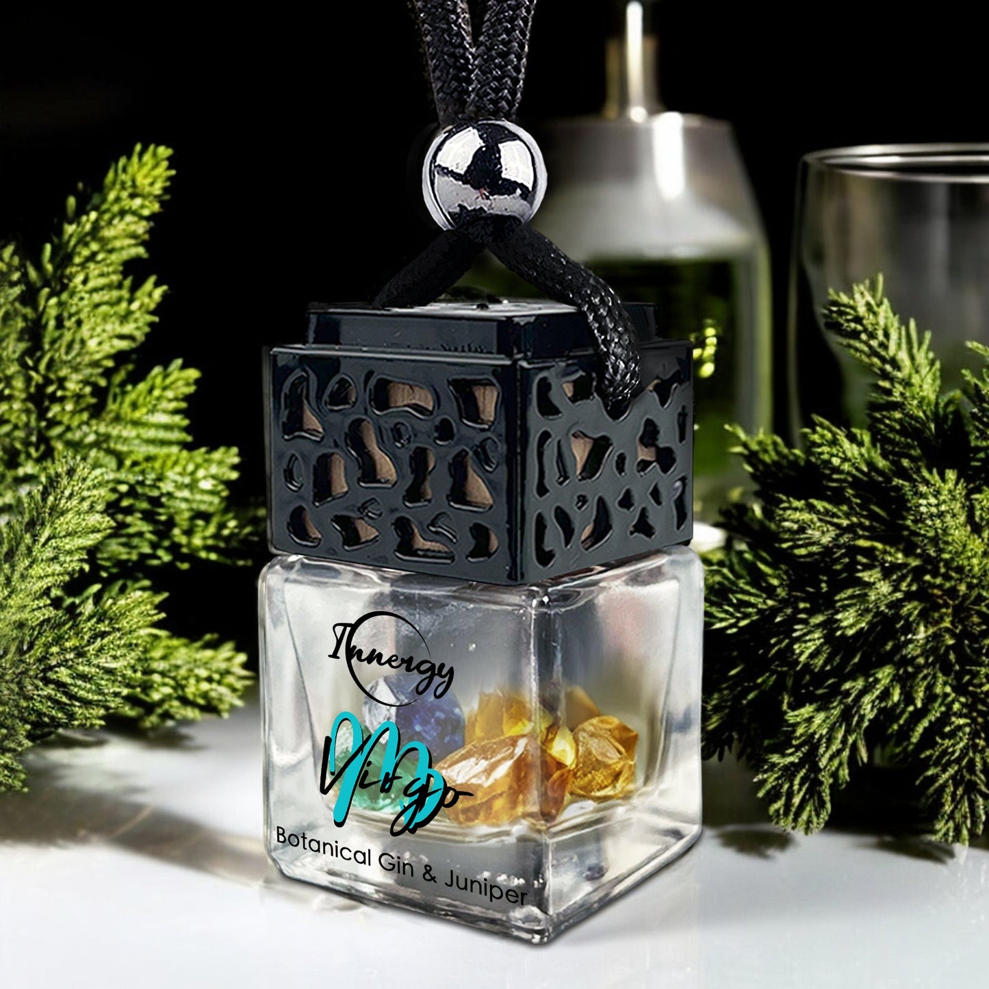 Virgo Zodiac Crystal-Enhanced Oil Diffuser, Car Air Freshener, 8ml - Tampa Home & Garden Store