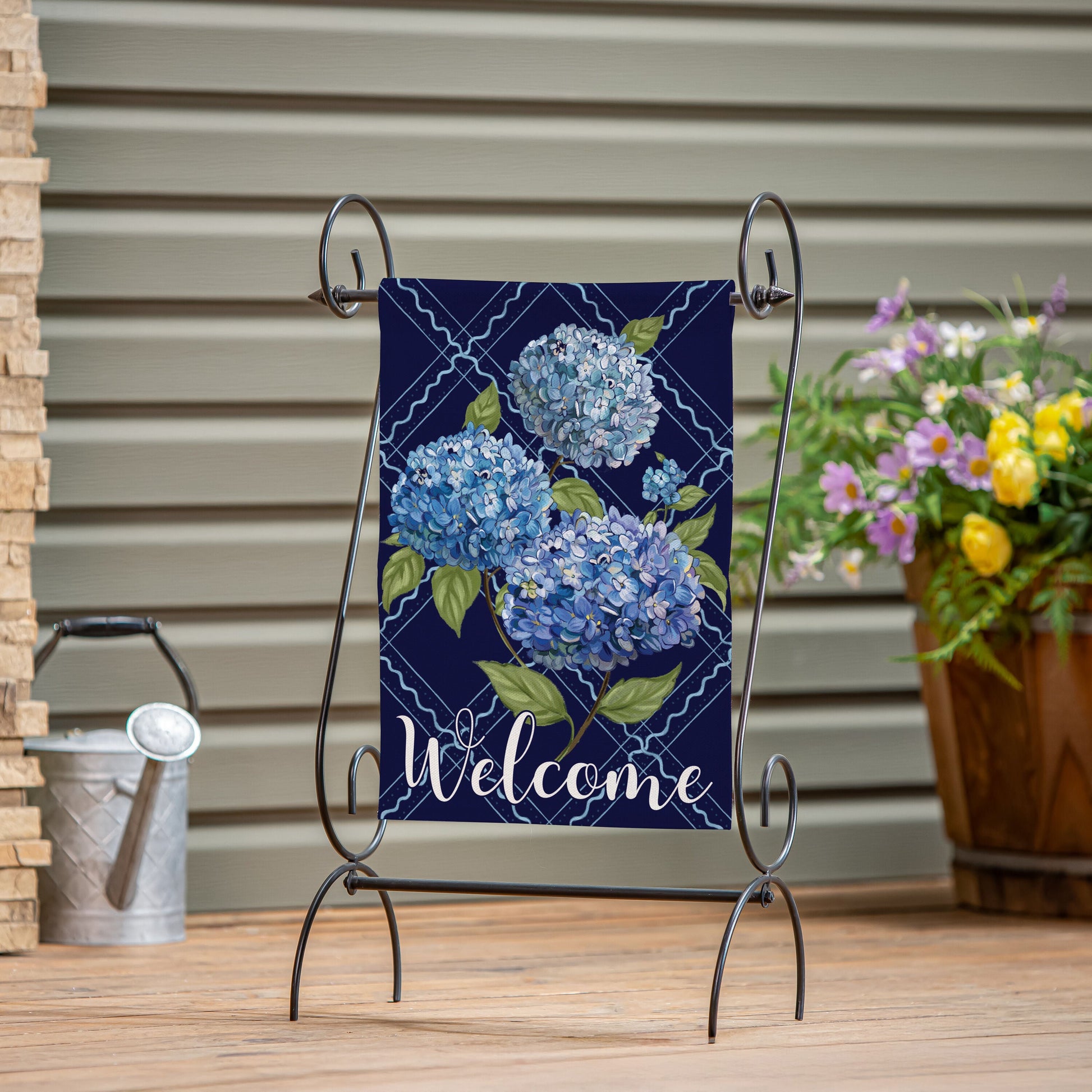 VivaStyle Burlap Garden Flag, Hydrangea Haven - Tampa Home & Garden Store