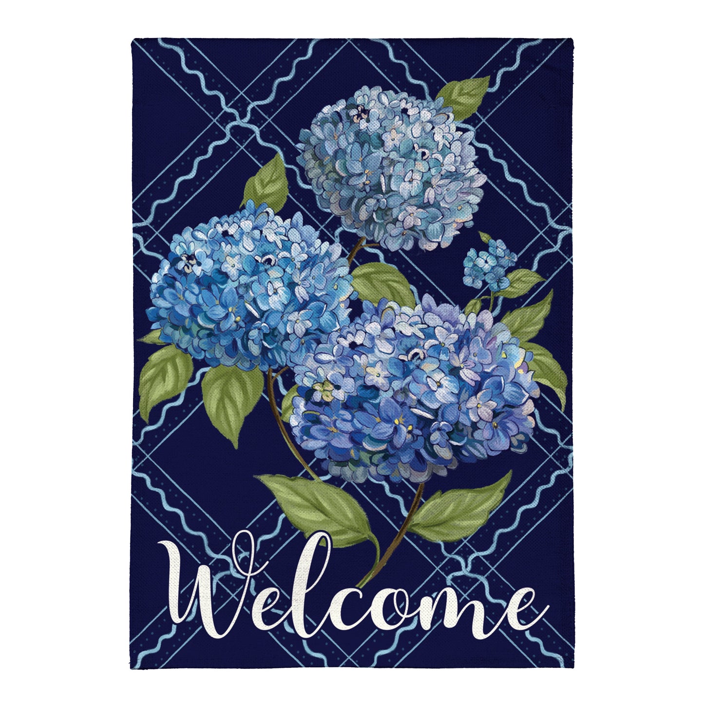 VivaStyle Burlap House Flag, Hydrangea Haven - Tampa Home & Garden Store