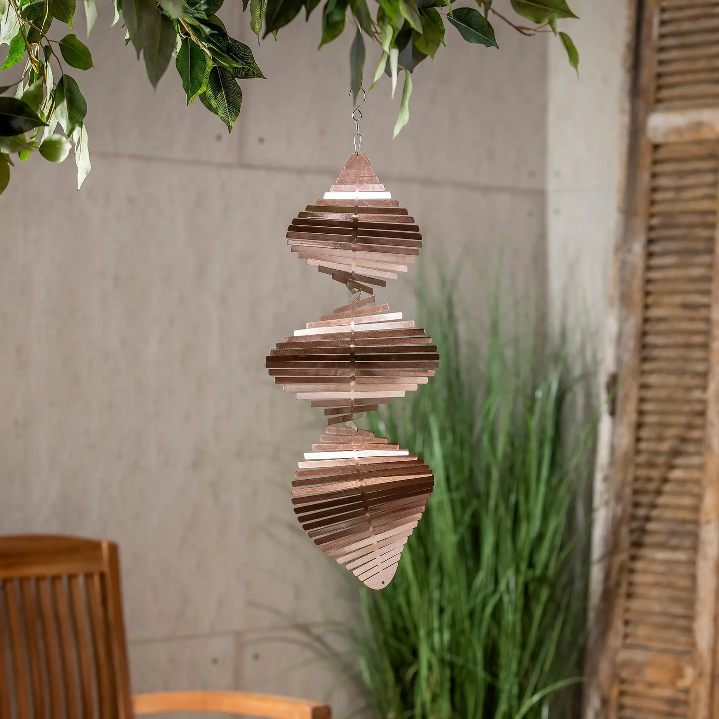 VivaStyle Windspinner, Copper Stainless Steel Illusion Spinner, 20"H - Tampa Home & Garden Store