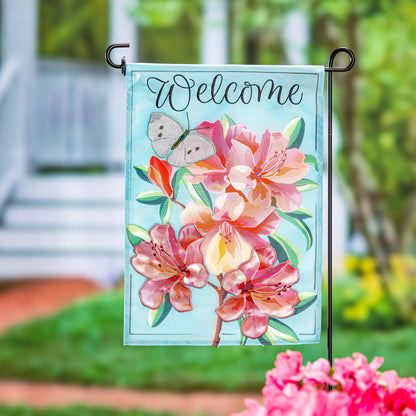 Vivid Azaleas Applique Garden Flag - Tampa Home & Garden Store