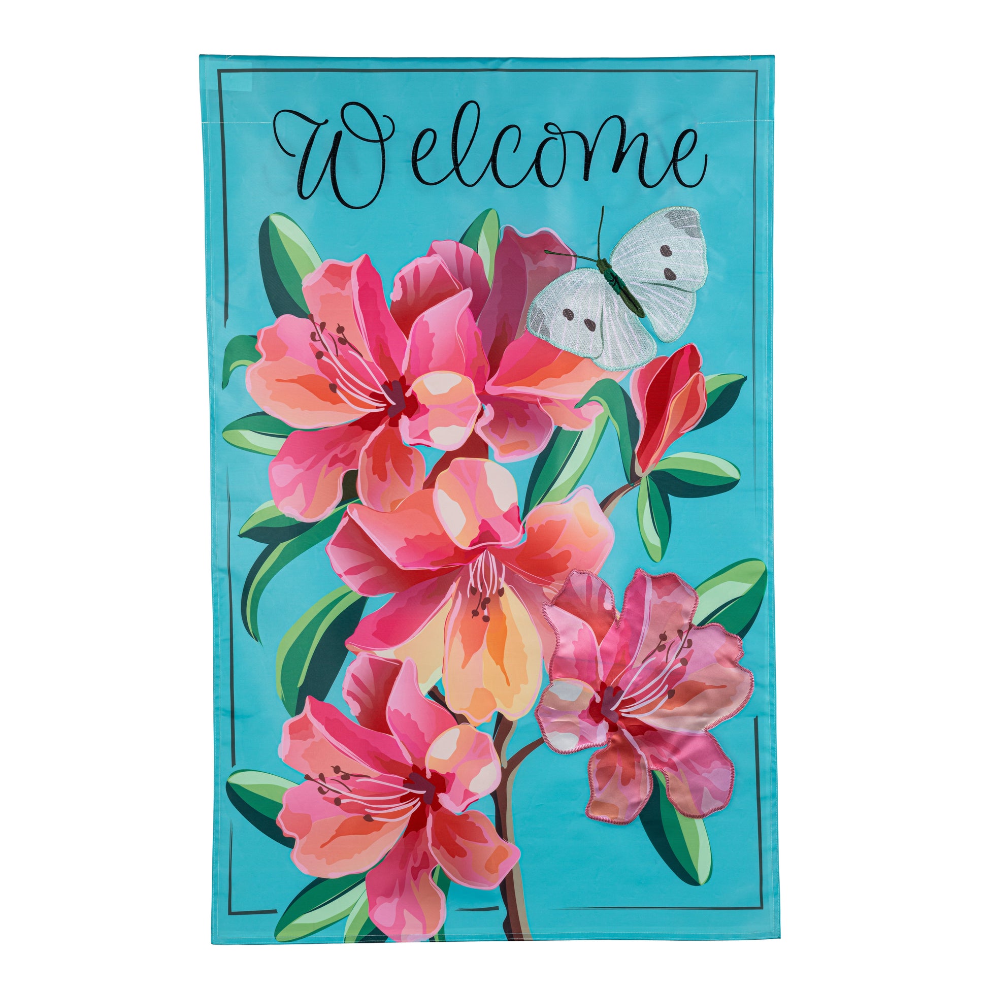 Vivid Azaleas Applique House Flag - Tampa Home & Garden Store