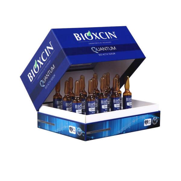 Bioxcin Quantum Serum hair oil set of 15x6ml bottles in blue packaging on Tampa Home & Garden Store