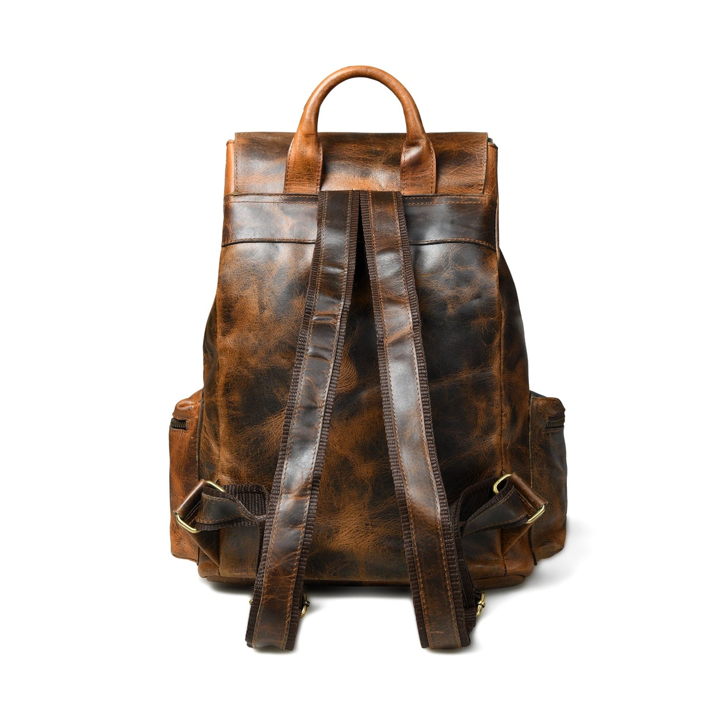 Vortex Leather Backpack: Burnt Brown - Tampa Home & Garden Store