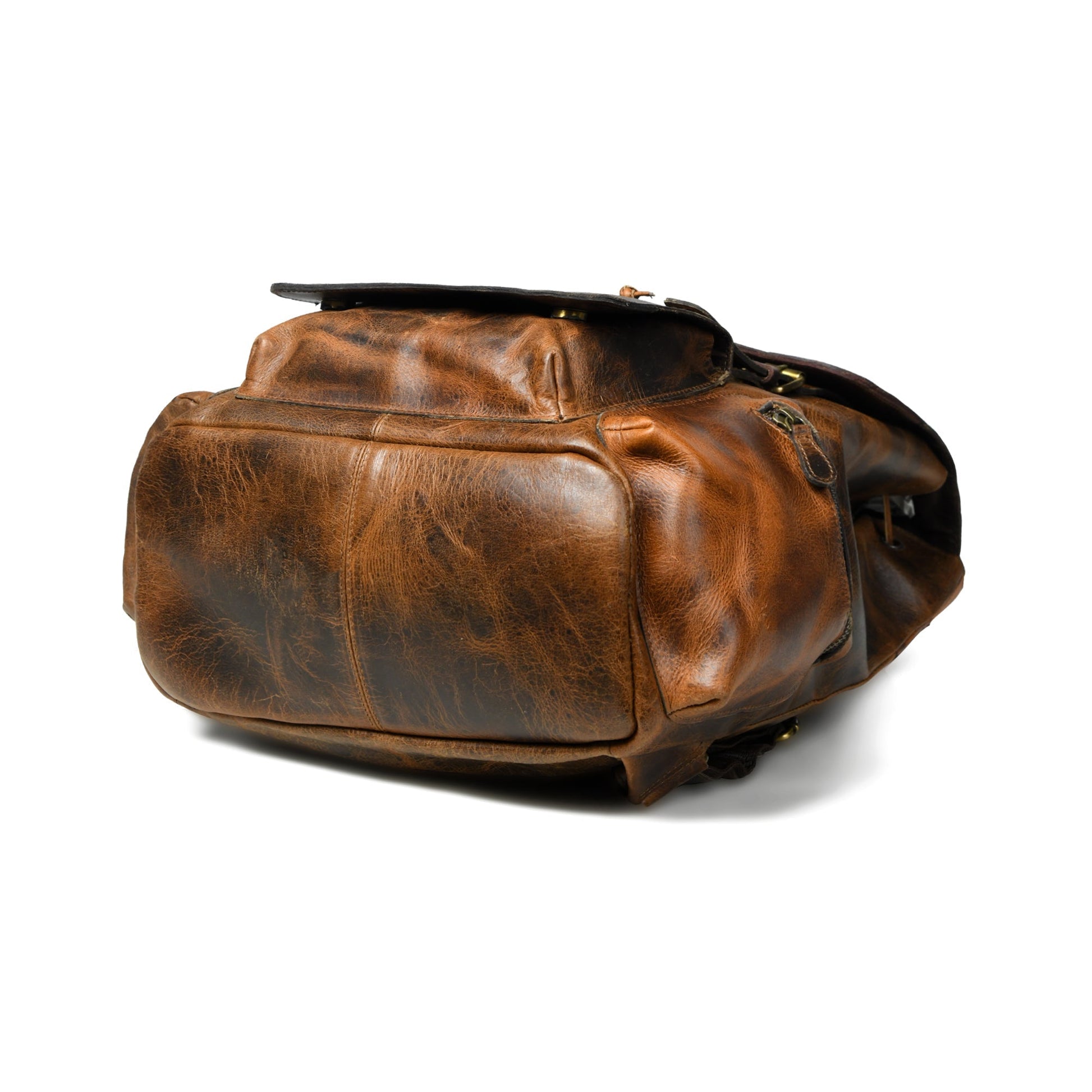Vortex Leather Backpack: Burnt Brown - Tampa Home & Garden Store