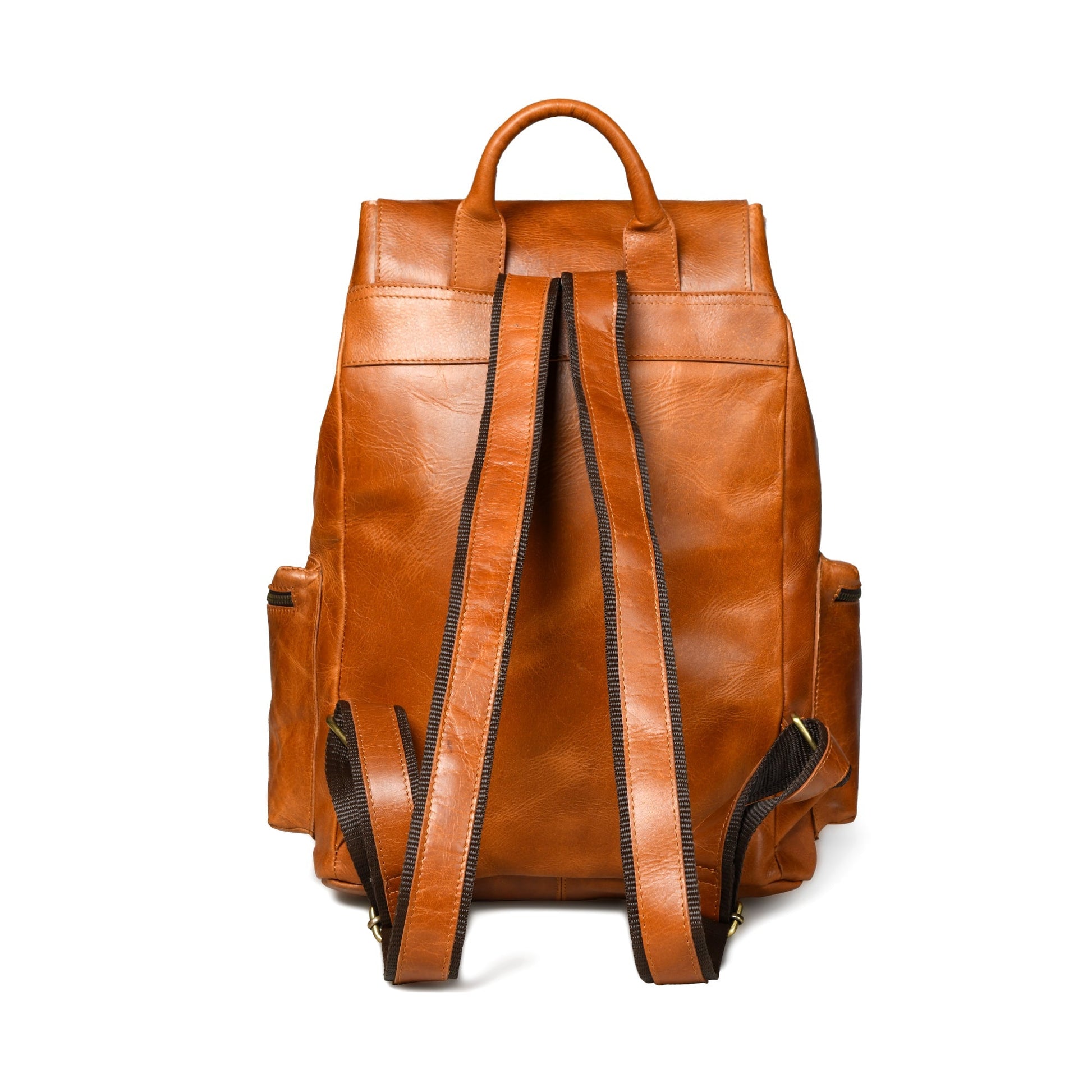 Vortex Leather Backpack: Tan Brown - Tampa Home & Garden Store