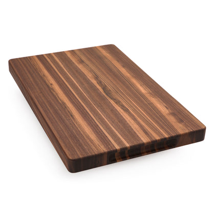 Edge grain cutting board 18 x 12 in Refine Kitchenware dark striped wood on Tampa Home & Garden Store