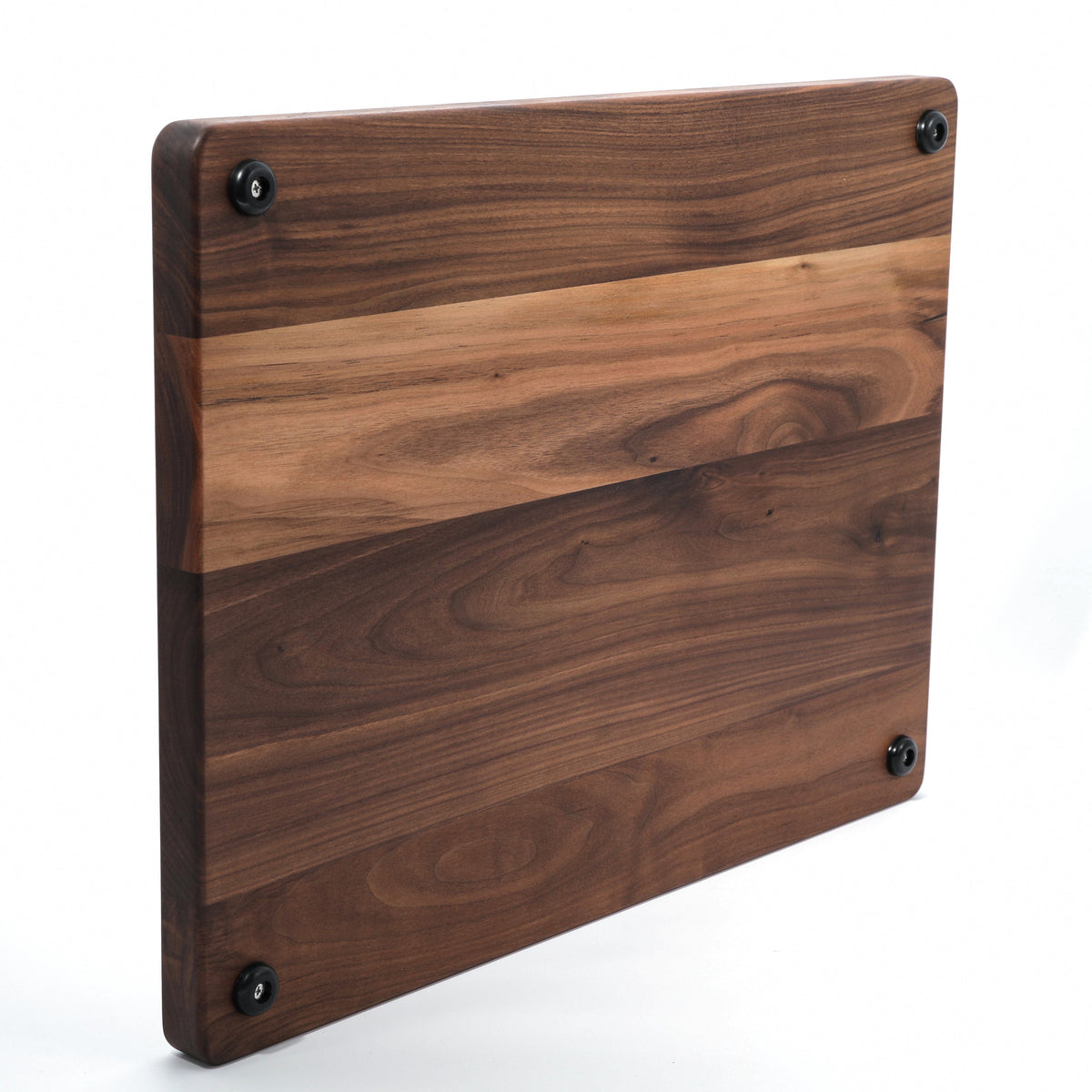 24-by-18-inch thick flat grain cutting board in dark walnut wood with visible grain on Tampa Home & Garden Store