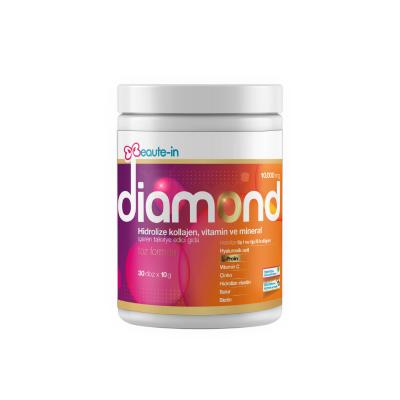 Diamond Collagen powder jar by Beaute-in, 300 g, hydrolyzed collagen supplement on Tampa Home & Garden Store