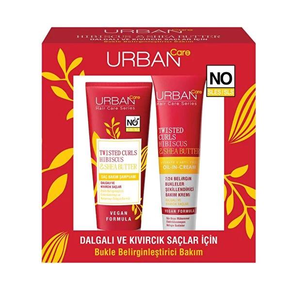 Urban Care Hibiscus Curly & Wavy Set: 250ml shampoo + 175ml cream, red box by Beauty Care Bag on Tampa Home & Garden Store