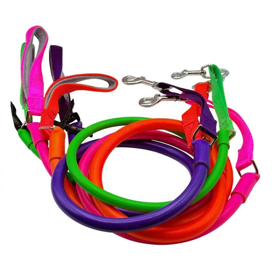 WACKYstore WUNDERleash Original No-Pull Dog Leash set of neon leashes with metal clips on Tampa Home & Garden Store