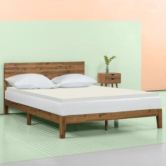 Full Size 2-inch Thick Plush High Density Foam Mattress Topper Pad - Medium Firm - Tampa Home & Garden Store