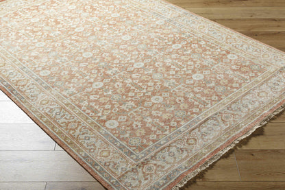 Wailea Area Rug peach tones with ivory motifs, Boutique Rugs clearance on Tampa Home & Garden Store