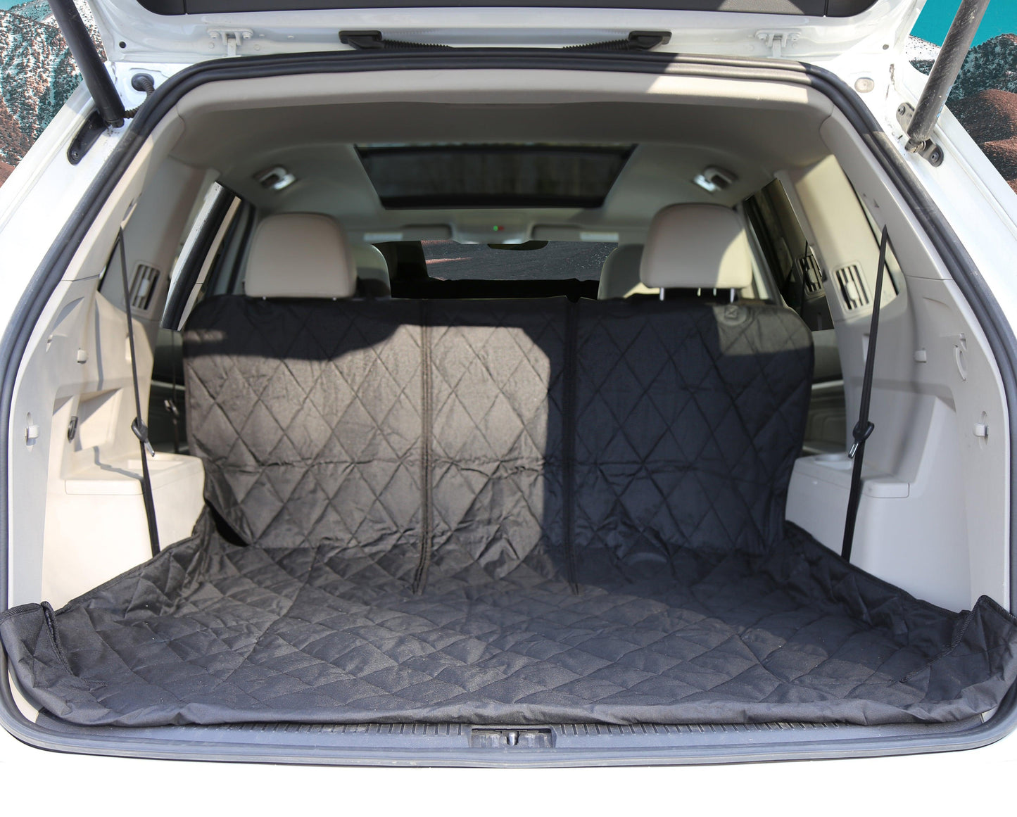 WATERPROOF SUV Cargo Liner for fold down 60/40 divided seats pass-through option - Tampa Home & Garden Store