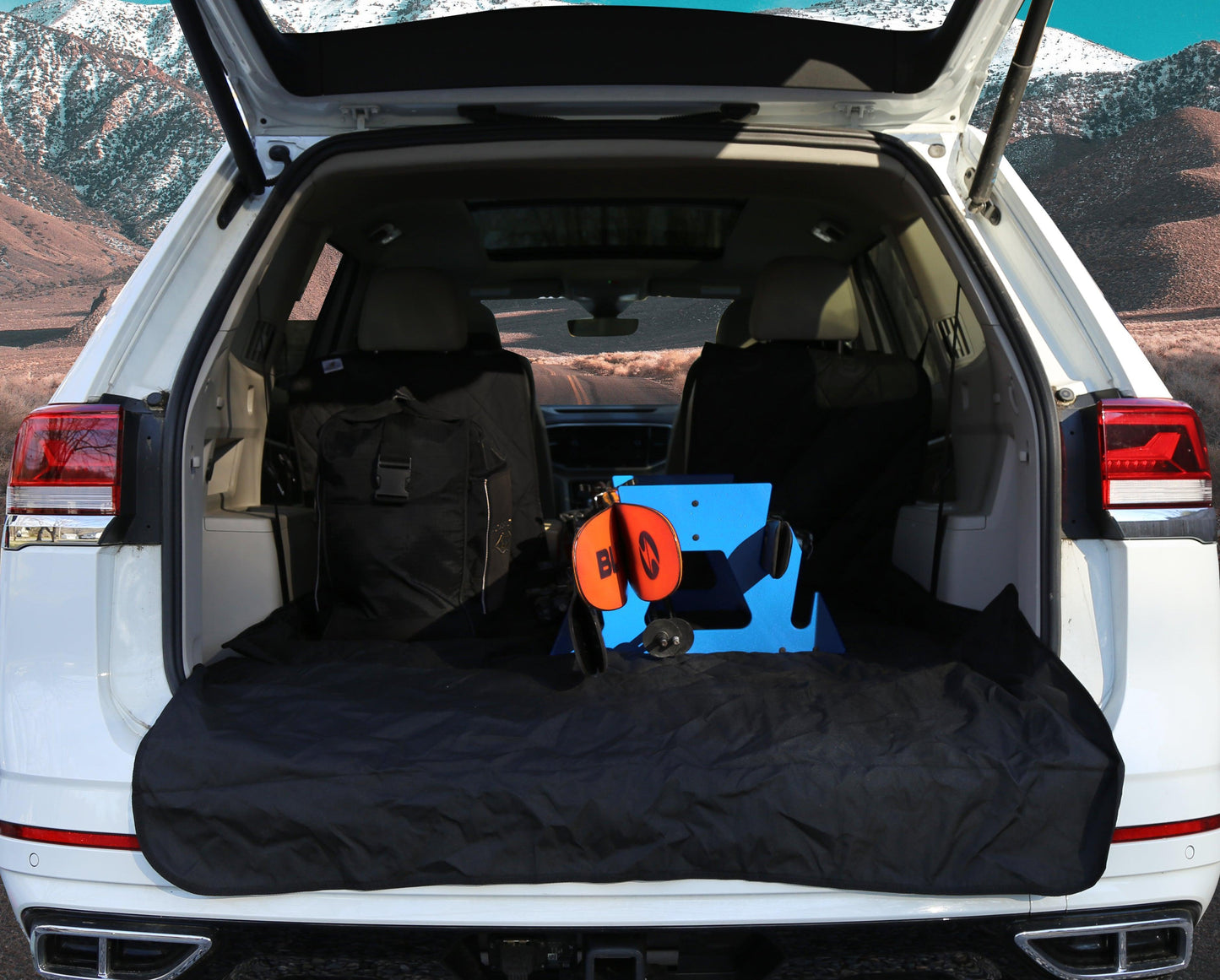WATERPROOF SUV Cargo Liner for fold down 60/40 divided seats pass-through option - Tampa Home & Garden Store