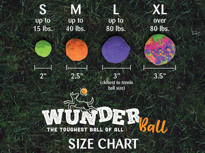 WUNDERball Fetch Toy Natural Rubber Ball For Dogs