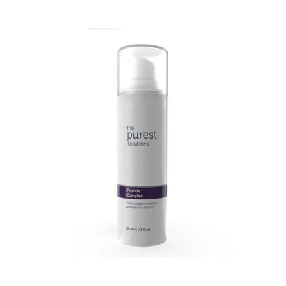 Face serum bottle white with purple label Purest Solutions Peptide Complex Beauty Care Bag on Tampa Home & Garden Store