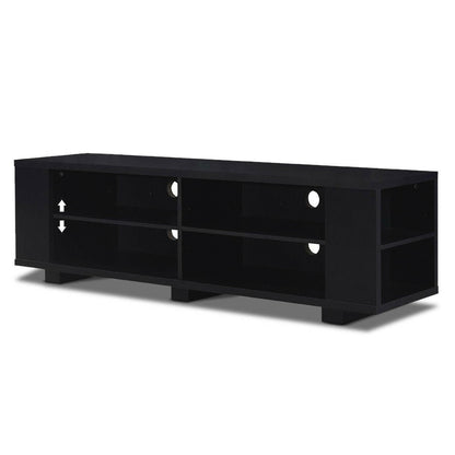Mueble de TV moderno con acabado de madera de nogal - Soporta televisores de hasta 60 pulgadas