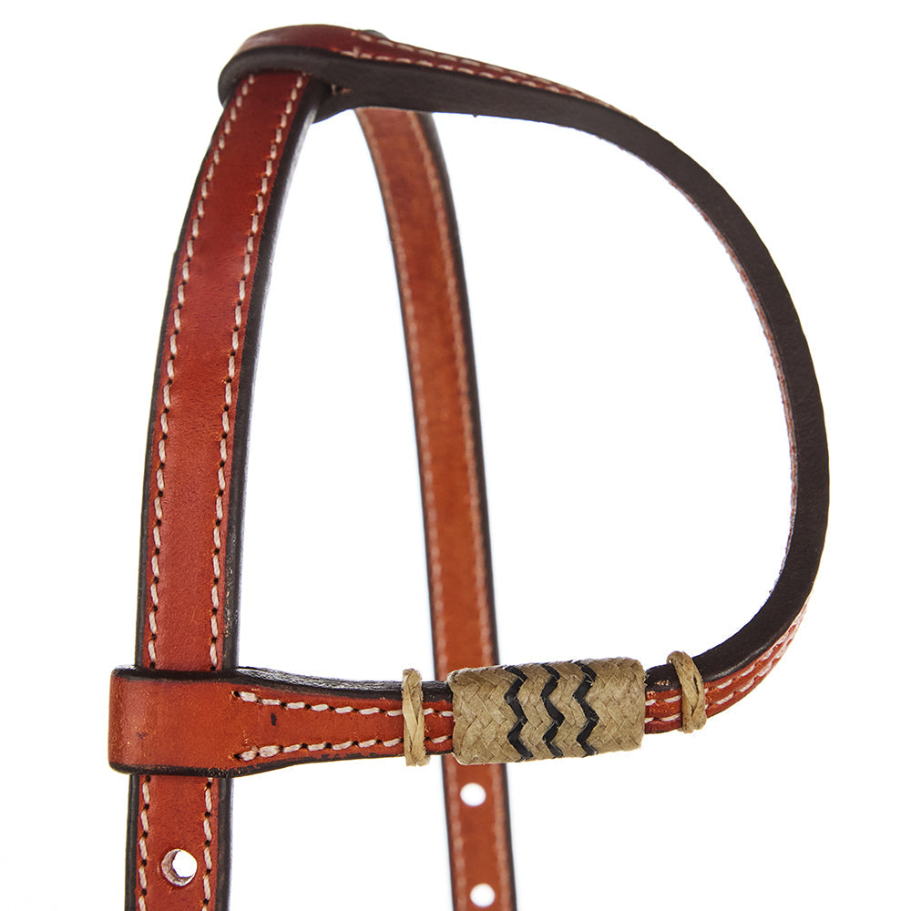 WD-SEH4 Chestnut Rawhide Quick Change Single Ear Headstall Mayatex on Tampa Home & Garden Store