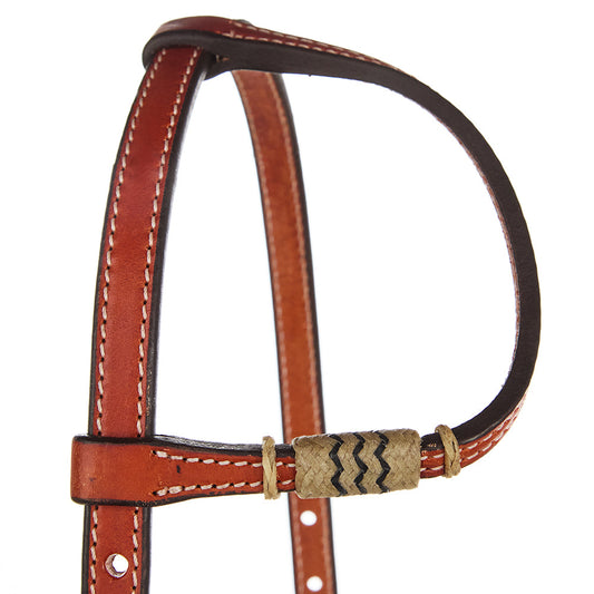 WD-SEH4 Chestnut Rawhide Quick Change Single Ear Headstall Mayatex on Tampa Home & Garden Store