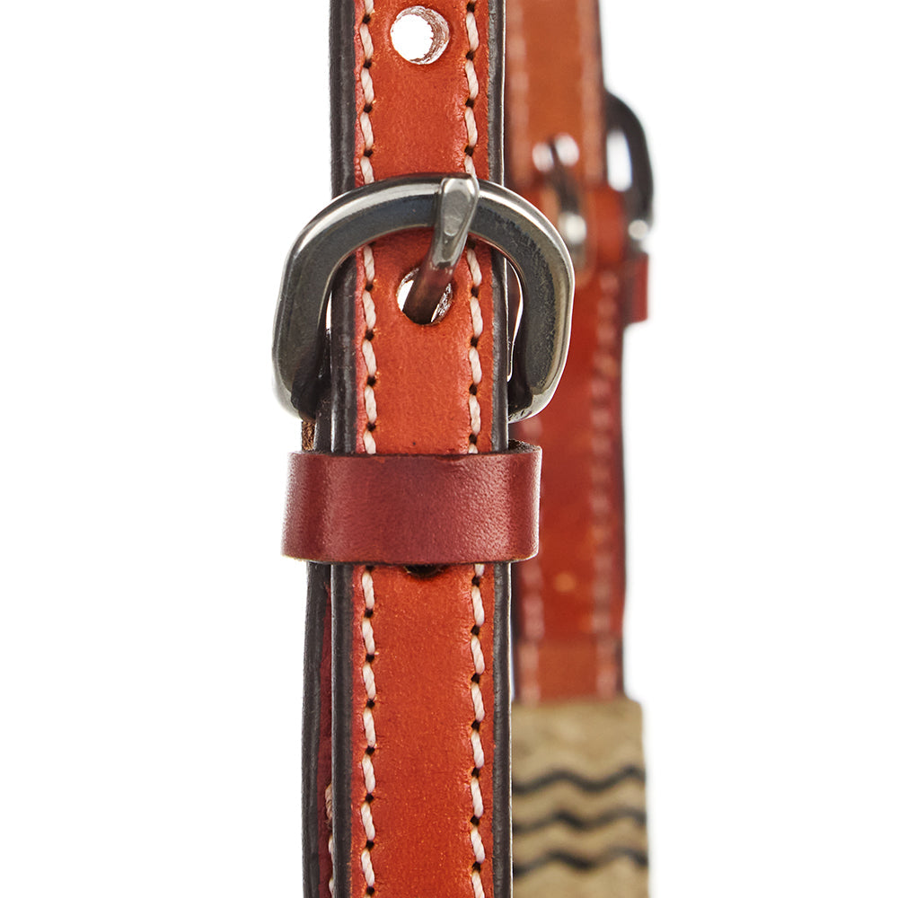 WD-SEH4 Chestnut rawhide quick-change single-ear headstall, Mayatex tack on Tampa Home & Garden Store
