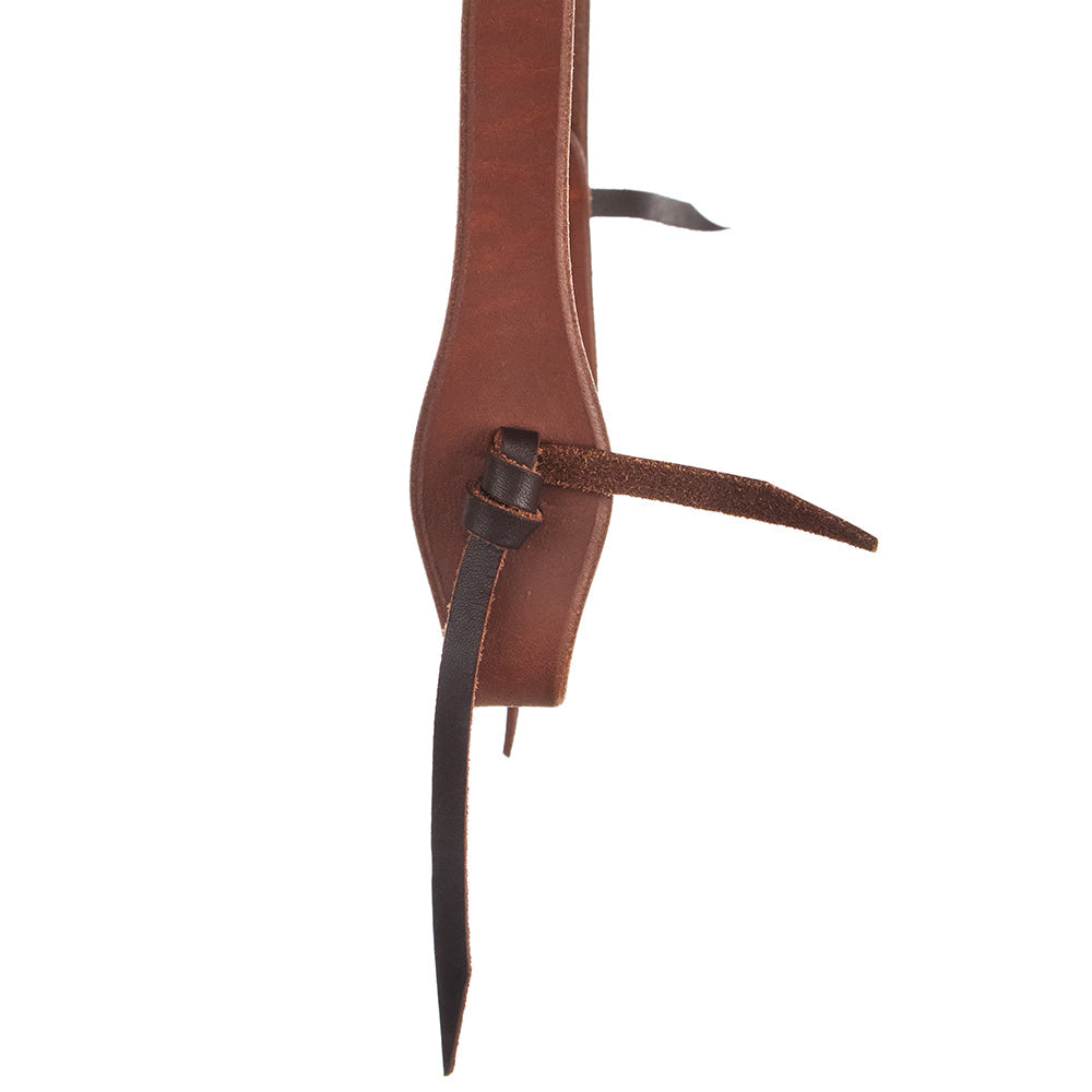 WD-SLEHO-20 heavy oil harness leather slit-ear headstall with oval silver-bar buckle on Tampa Home & Garden Store