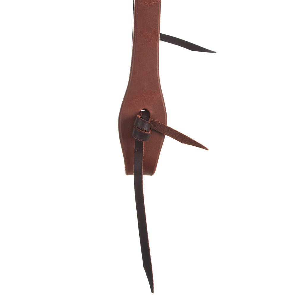 WD-SLEHO heavy oil harness leather 3/4 inch slit-ear headstall Mayatex brown on Tampa Home & Garden Store