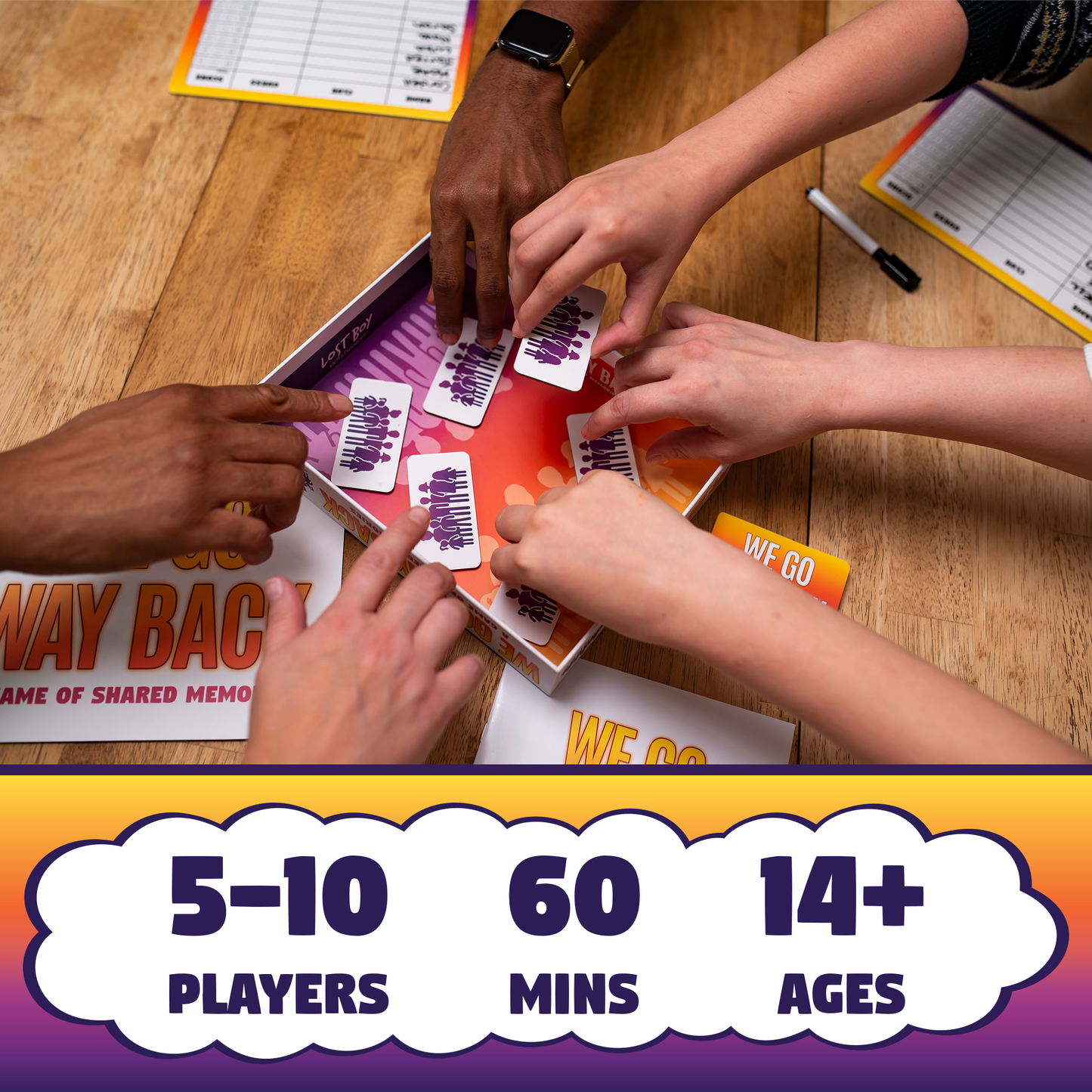 We Go Way Back Party Game for Friends and Family