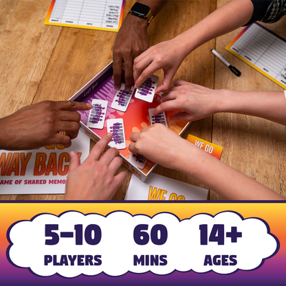 We Go Way Back Party Game for Friends and Family