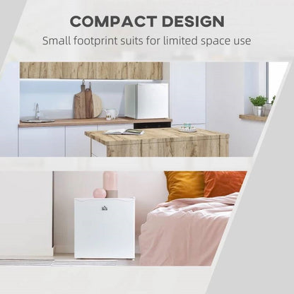 Mini congelador vertical compacto de encimera 1.1 pies cúbicos, blanco