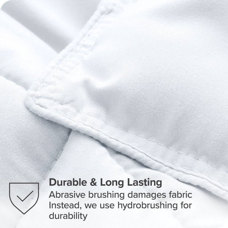 Queen size white microfiber comforter set by HomePacific, quilted fabric on Tampa Home & Garden Store