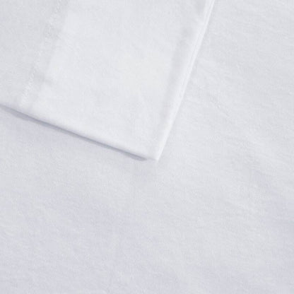 Twin XL 4-piece cotton blend jersey sheet set in white by HomePacific on Tampa Home & Garden Store