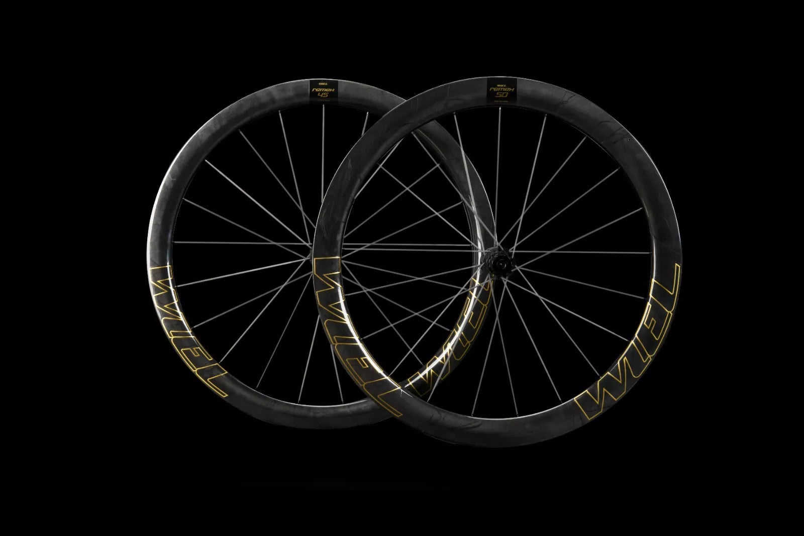 WIEL Carbon Tubeless Clincher Disc Brake 1290g Wheelset-Gold/Black Logo - Tampa Home & Garden Store