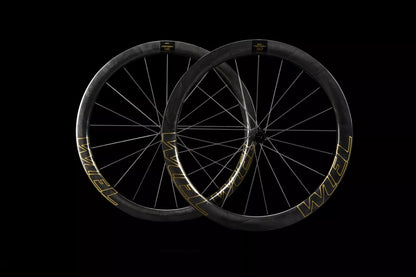 WIEL Carbon Tubeless Clincher Disc Brake 1290g Wheelset-Gold/Black Logo - Tampa Home & Garden Store
