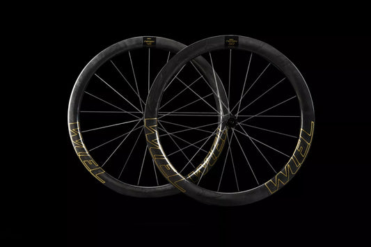 WIEL Carbon Tubeless Clincher Disc Brake 1290g Wheelset-Gold/Black Logo - Tampa Home & Garden Store