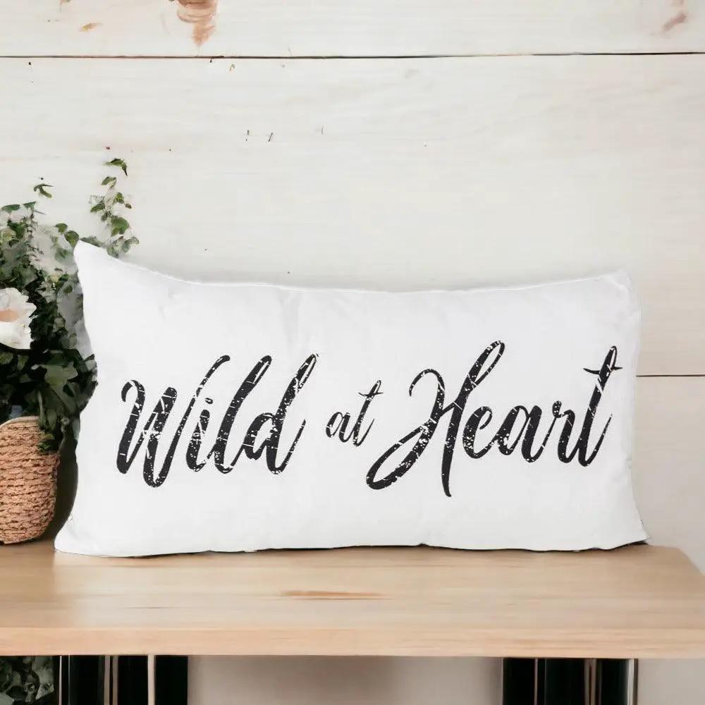 Wild At Heart Double-Sided Canvas Pillow