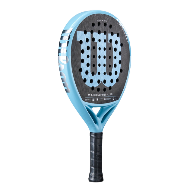 Wilson Endure LS V1 2026 blue padel racket with black perforated face, Wilson branding on frame on Tampa Home & Garden Store