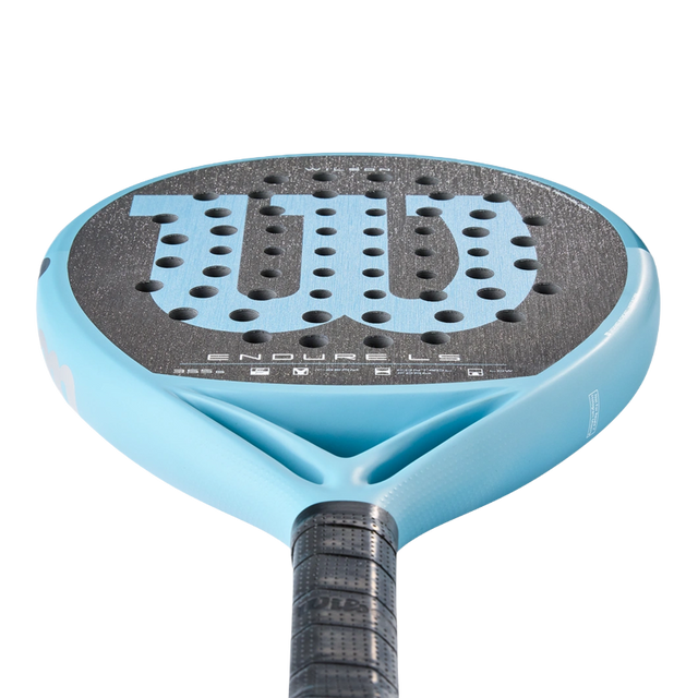 Wilson Endure LS Padel Racket blue frame with black perforated hitting surface 2026 V1 on Tampa Home & Garden Store