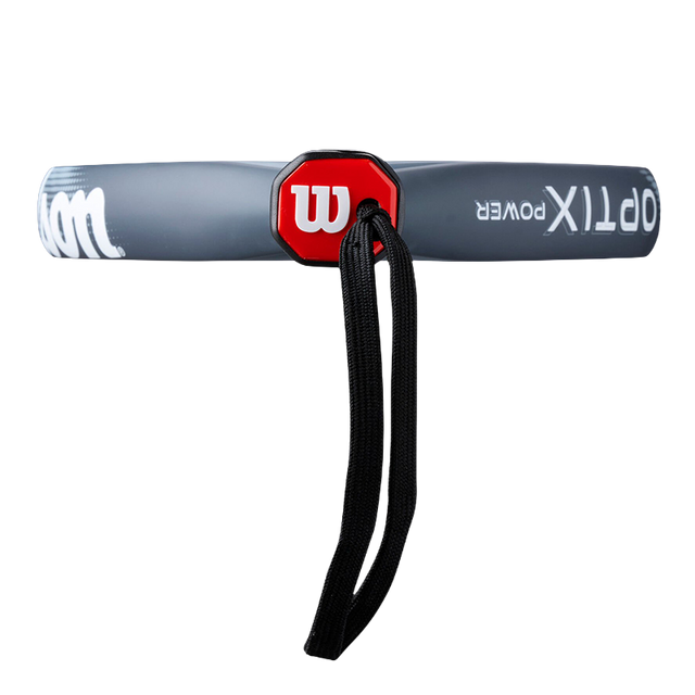 Wilson Optix V2 Power Blue 2026 padel racket gray sleeve with red logo by Racket Central on Tampa Home & Garden Store