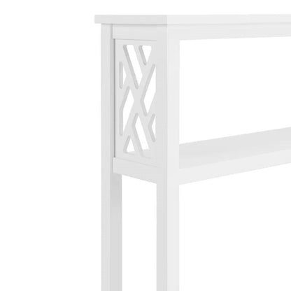 Estantería de almacenamiento de madera maciza blanca de 1 balda para encima del inodoro