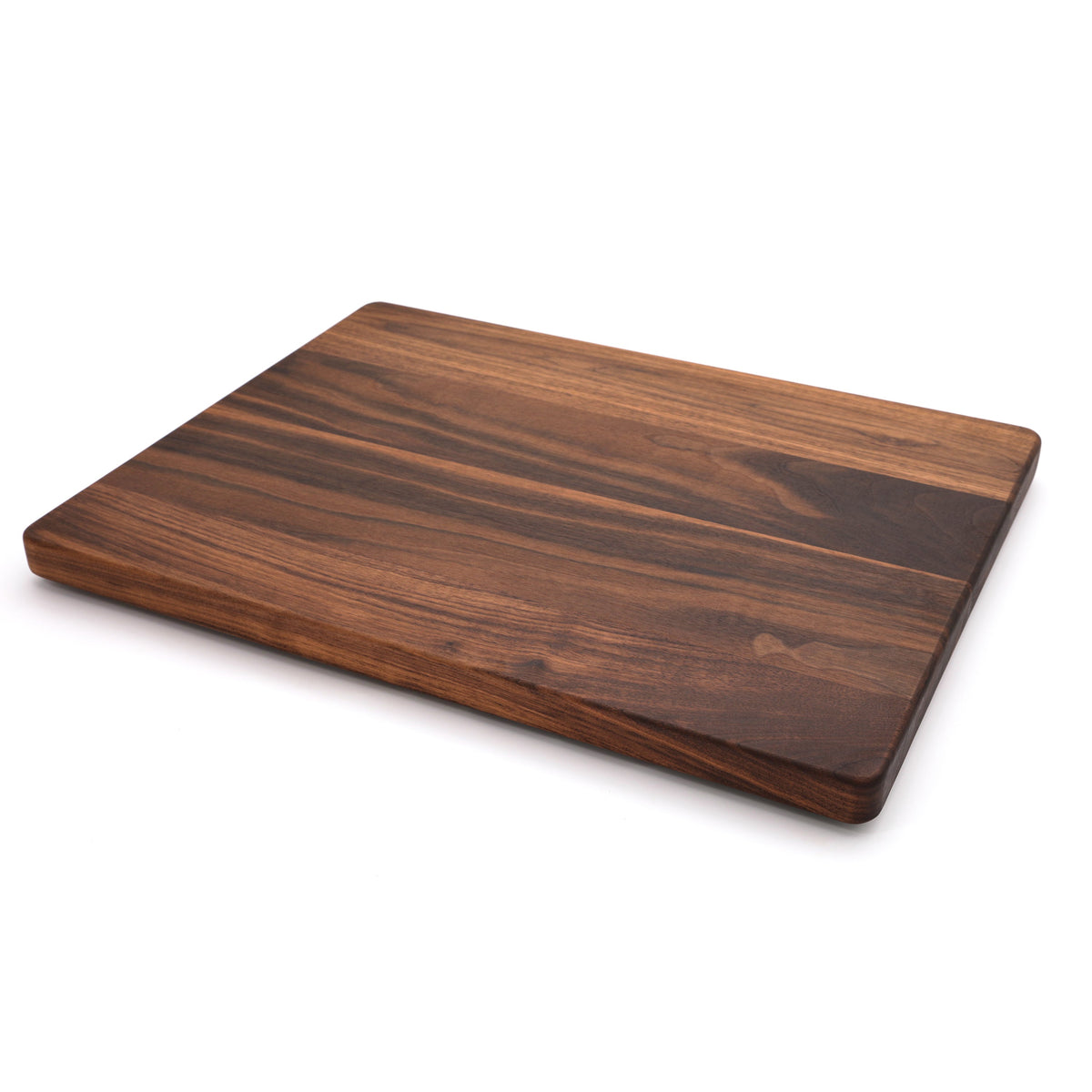 Cutting board Refine Kitchenware 24x18 in thick flat-grain wood with walnut finish on Tampa Home & Garden Store