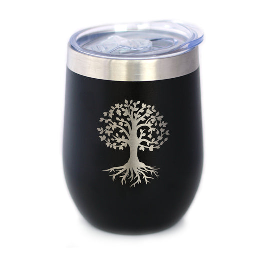 Tree of Life - Cute Family Themed Gifts and Decor - Insulated Wine Tumbler - Tampa soil911.com