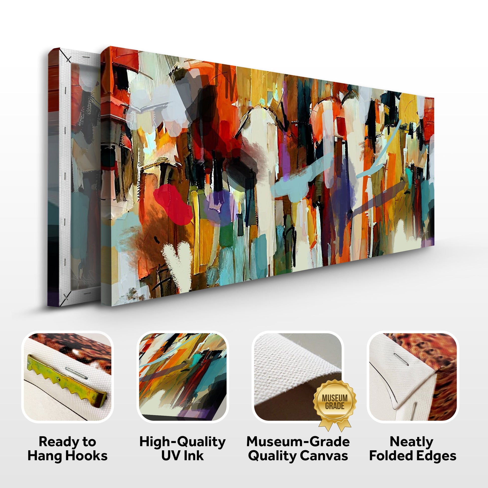 Canvas Print: Resonant Hues crafting canvas by Tailored Canvases; vibrant multicolor composition on Tampa Home & Garden Store