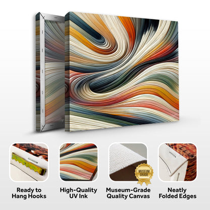 Canvas Print Spectral Swirl triptych by Tailored Canvases with vibrant multicolor swirl pattern on Tampa Home & Garden Store