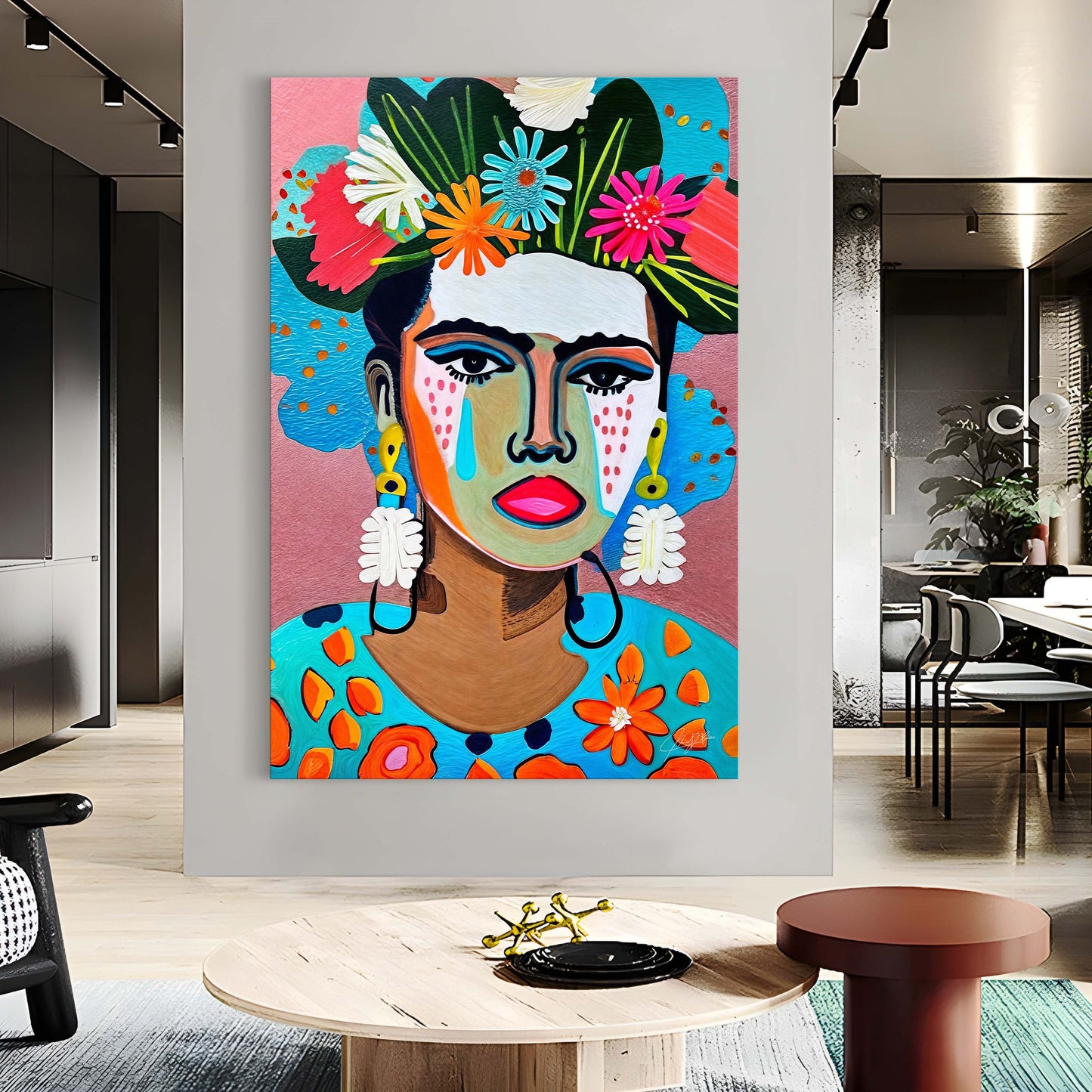 Canvas Print Floral Muse II by Tailored Canvases, vibrant crafting canvas on Tampa Home & Garden Store